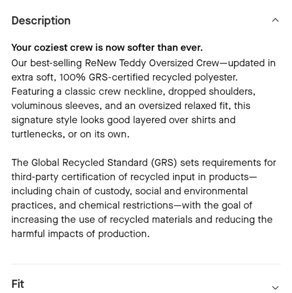 Everlane Renew Teddy Crew - Picture 8 of 10